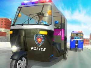 Police Auto Rickshaw Game 2020